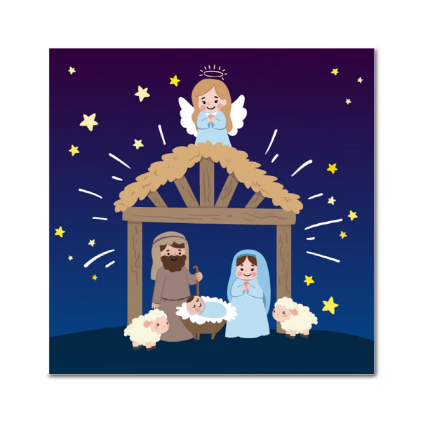 [나만의 미니 왕국]DIY 페인팅 - 예수의 탄생 PR01 (25x25)