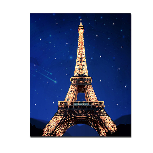 [나만의 미니 왕국]DIY LED 페인팅 - 파리 에펠탑 LP06 (40x50)